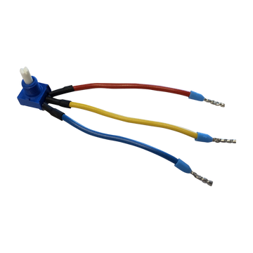 Ledningspotentiometer for manuel regulering.